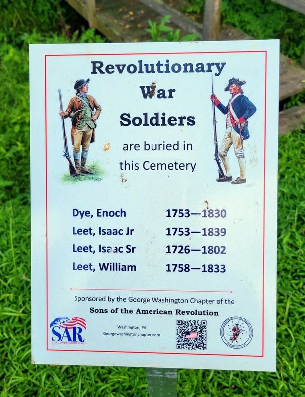 Revolutionary War Soldiers Marker. Click for full size. Revolutionary War Soldiers Marker image. Click for full size.