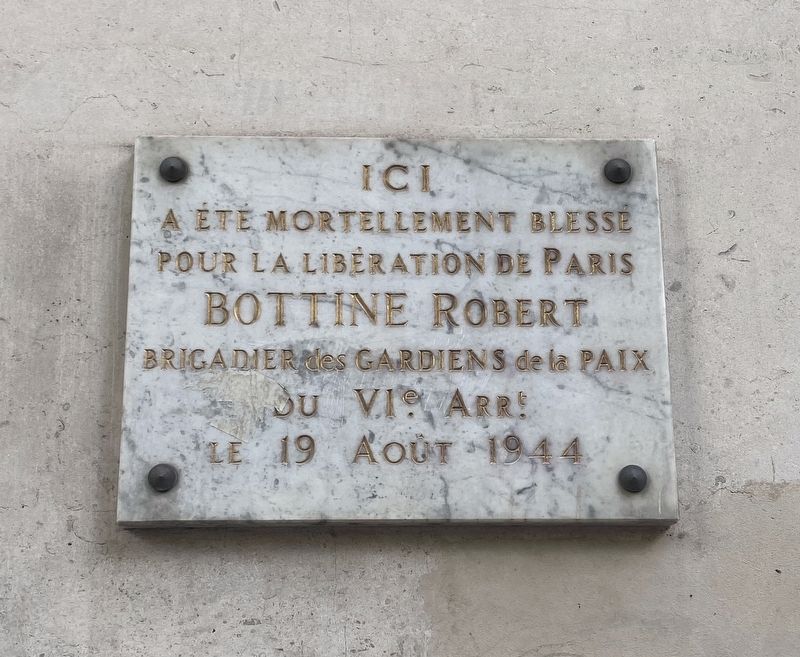 Robert Bottine Marker. Click for full size. Robert Bottine Marker image. Click for full size.