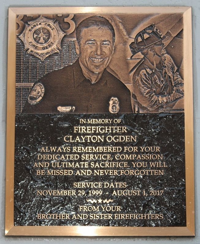 Plaque to the left of the bay doors. Click for full size. Plaque to the left of the bay doors image. Click for full size.