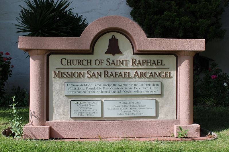 Mission San Rafael Arcangel Marker image. Click for full size.