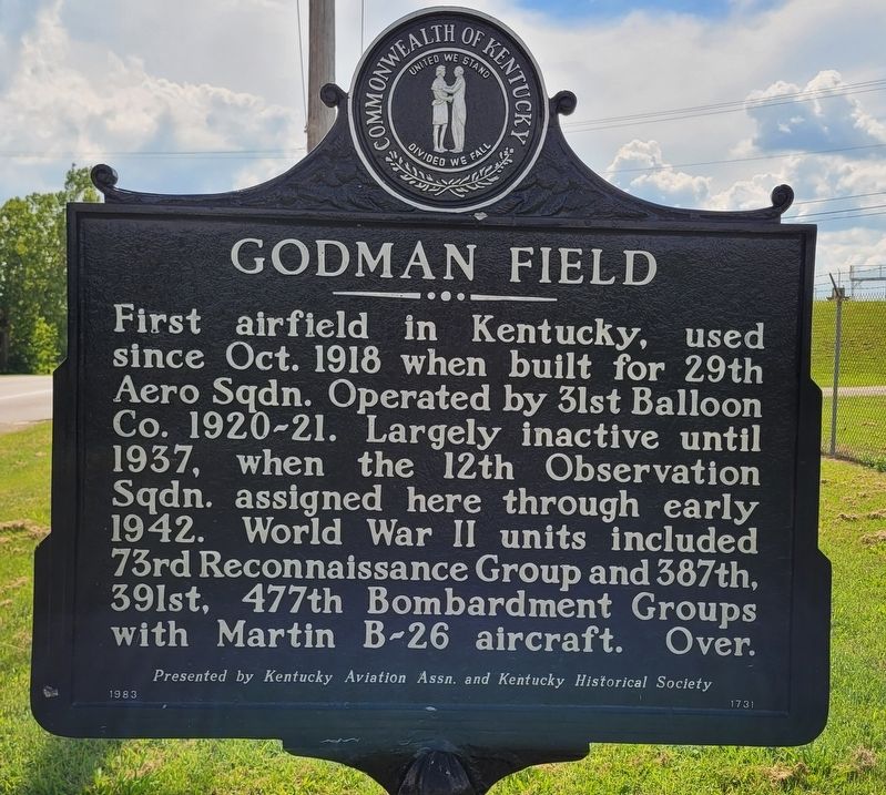Godman Field Marker image. Click for full size.