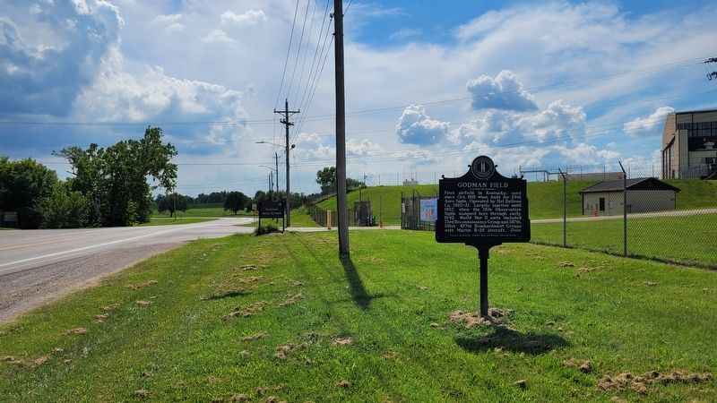 The entrance to the Godman Field and Marker image. Click for full size.