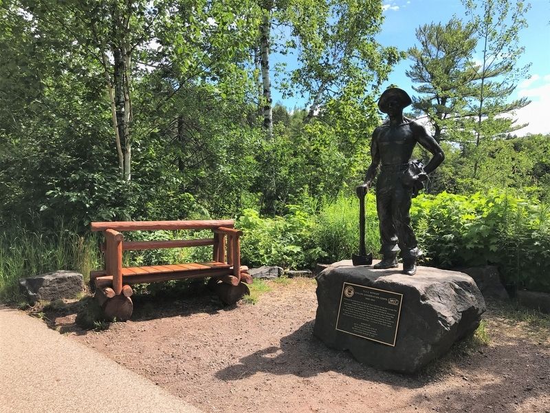 "C.C.C. Worker" Statue & Marker image. Click for full size.