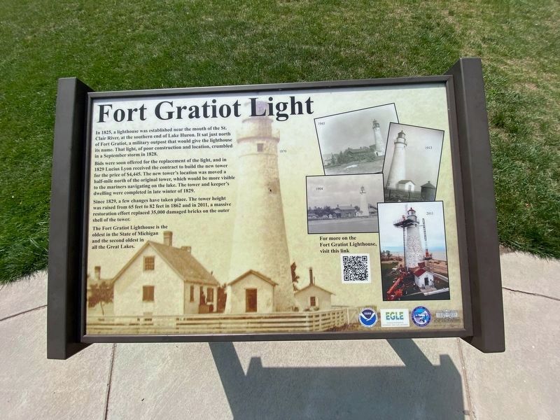 Fort Gratiot Light Marker image. Click for full size.