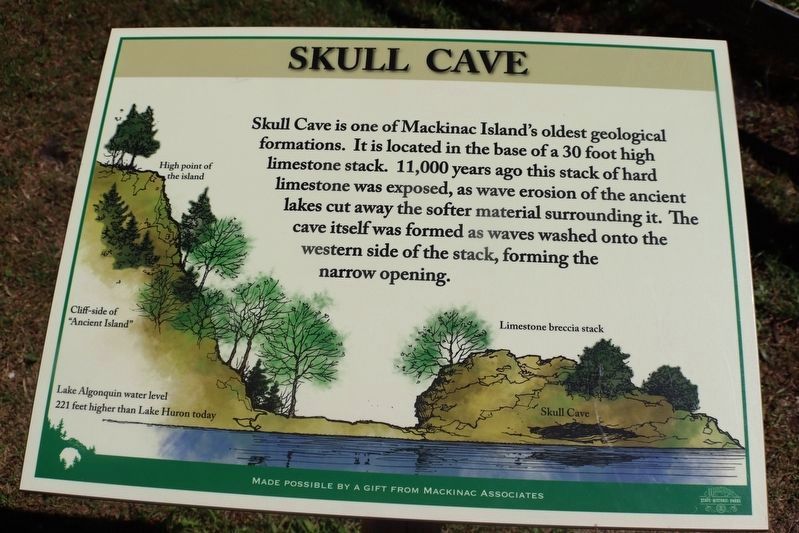 Skull Cave Marker. Click for full size. Skull Cave Marker image. Click for full size.