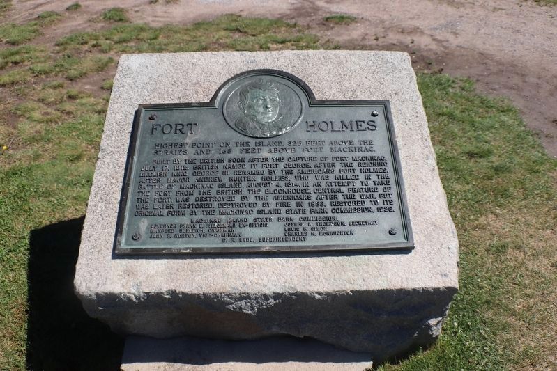 Fort Holmes Marker image. Click for full size.