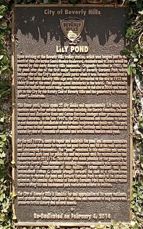 Lily Pond Marker image. Click for full size.