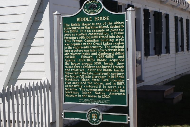 Biddle House / Agatha And Edward Biddle Marker image. Click for full size.