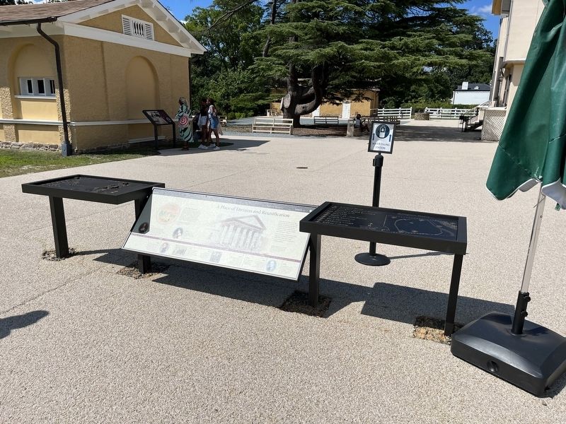 A Place of Division and Reunification Marker. Click for full size. A Place of Division and Reunification Marker image. Click for full size.