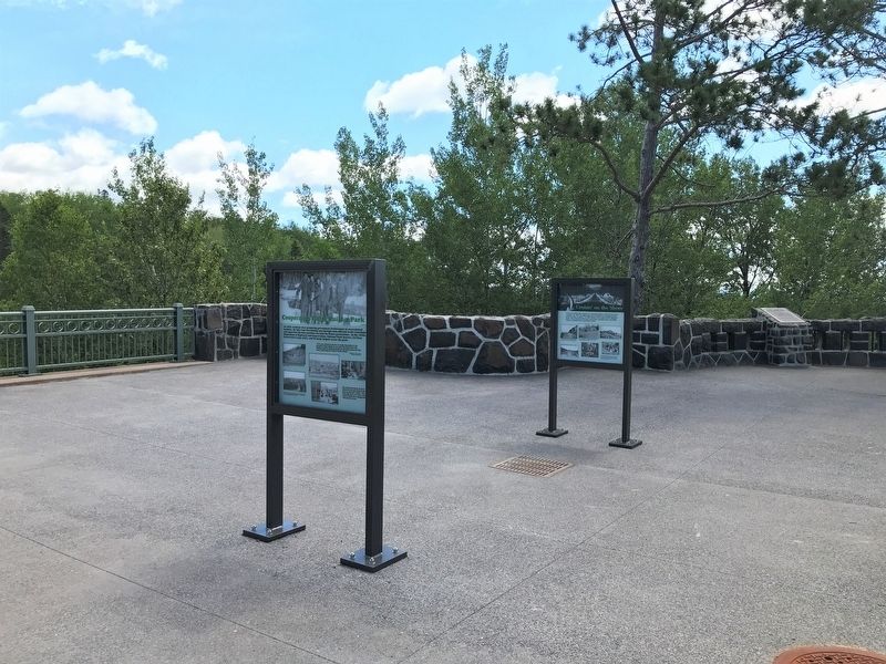 Cooperation Helps Build a Park / We Built this Park. Marker <i>(left)</i> image. Click for full size.