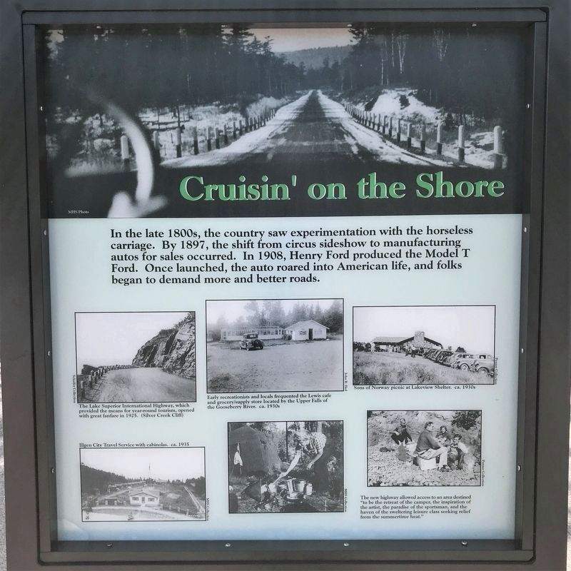 Cruisin' on the Shore Marker. Click for full size. Cruisin' on the Shore Marker image. Click for full size.