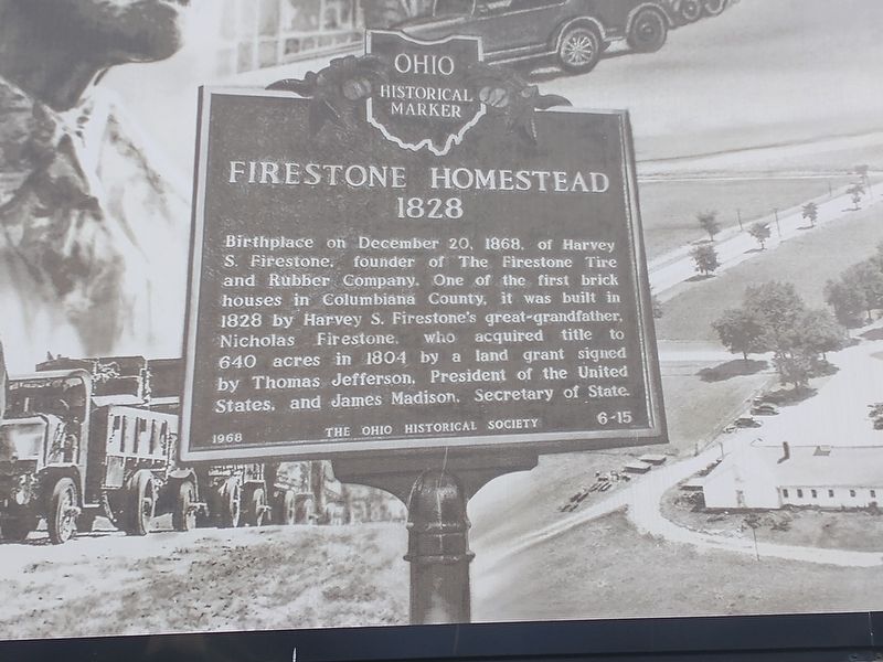 Firestone Homestead 1828 Marker image. Click for full size.