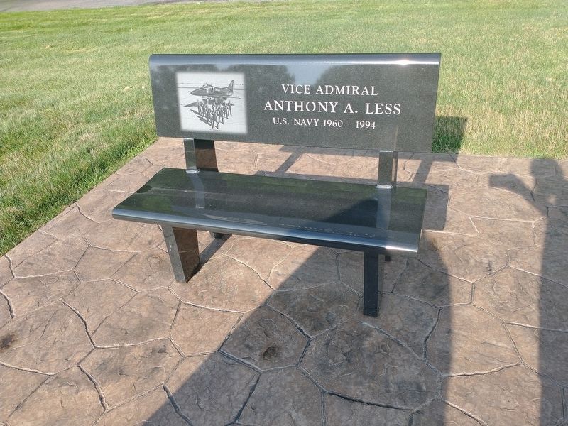 Vice Admiral Anthony (Tony) A. Less, U.S. Navy (Retired) Marker image. Click for full size.