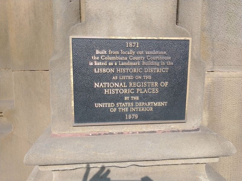 Columbiana County Courthouse Marker image. Click for full size.