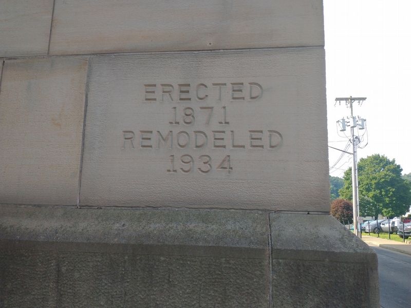 Columbiana County Courthouse Cornerstone image. Click for full size.