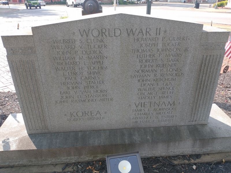 Columbiana County Veterans Memorial. Click for full size. Columbiana County Veterans Memorial image. Click for full size.