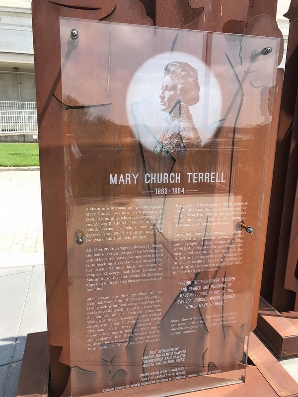 Mary Church Terrell Marker image. Click for full size.
