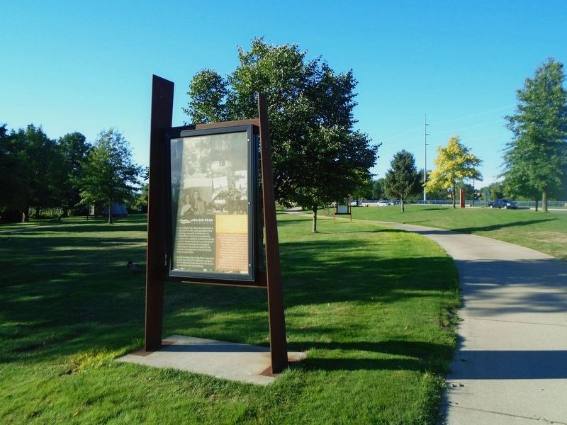 NEA Big Read Lakeshore Marker and Marker Trail image. Click for full size.