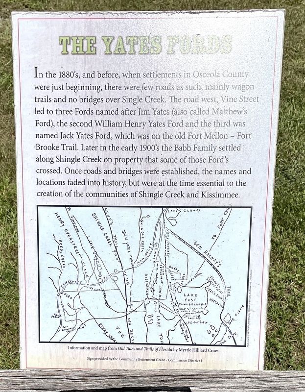The Yeates Fords Marker image. Click for full size.