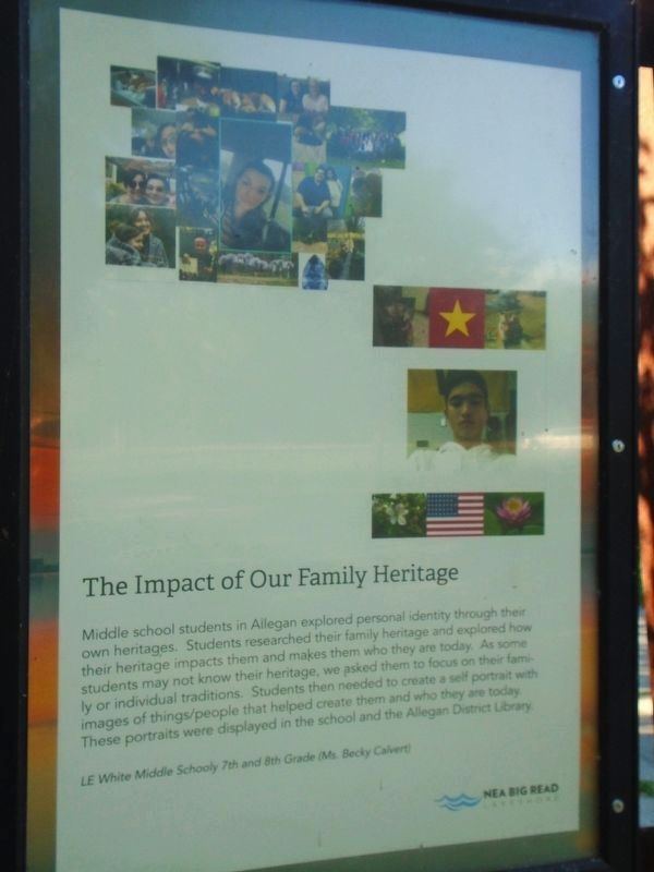 NEA Big Read Lakeshore Middle School Marker image. Click for full size.