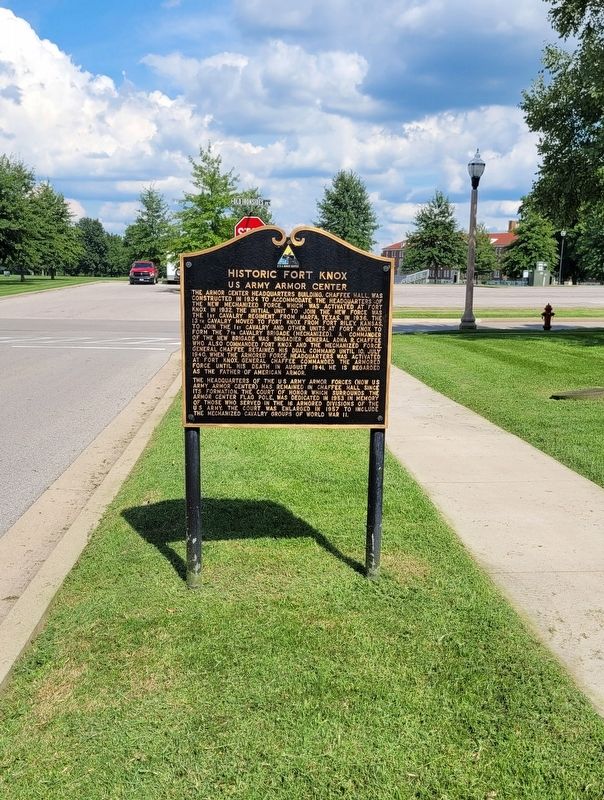 US Army Armor Center Marker image. Click for full size.