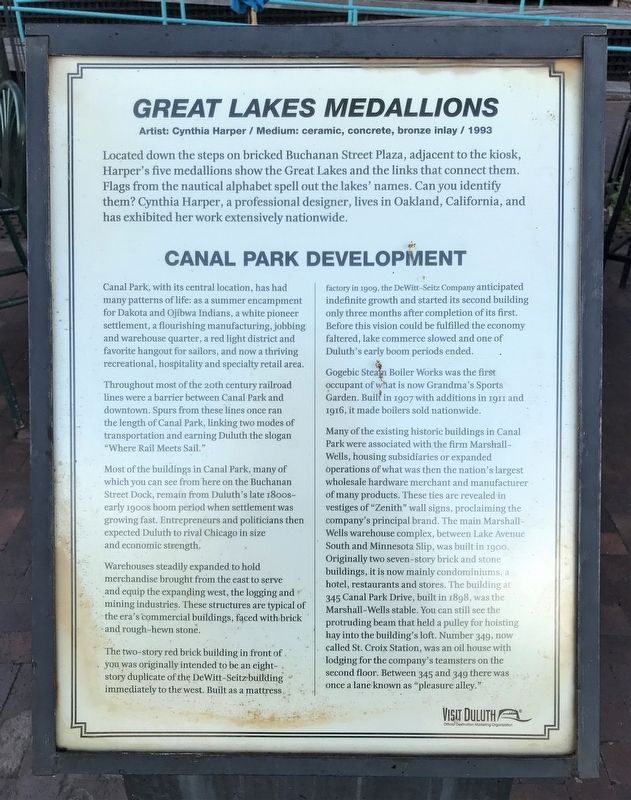 <i>Great Lakes Medallions</i> Marker image. Click for full size.