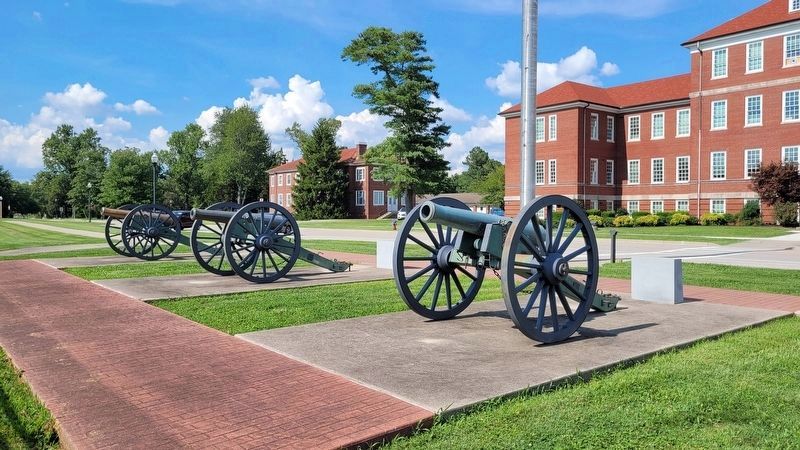 Cannons - Duty, Honor and Country just above the memorial image. Click for full size.