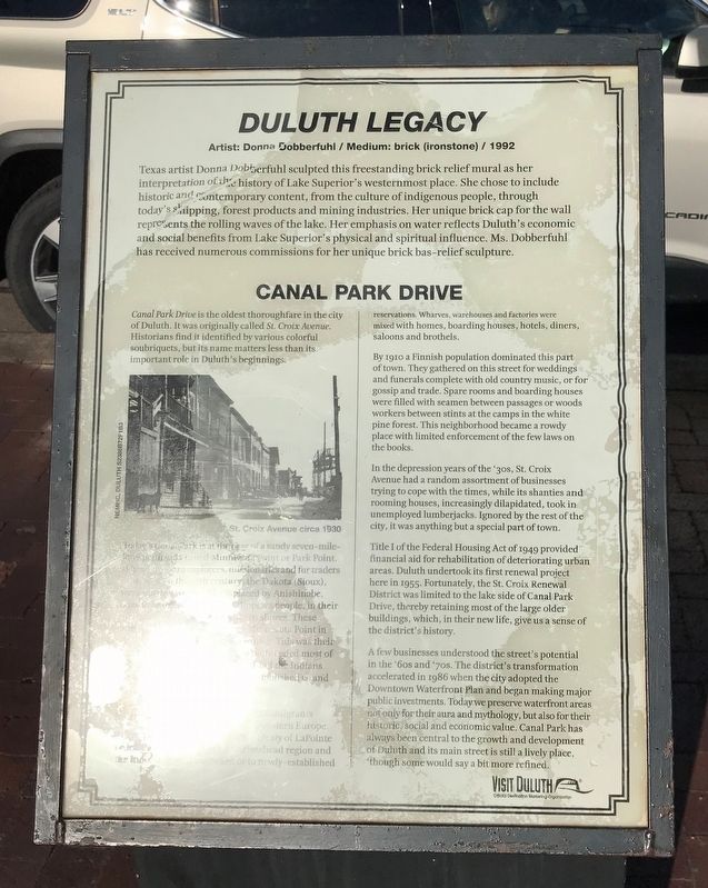 <i>Duluth Legacy</i> Marker image. Click for full size.