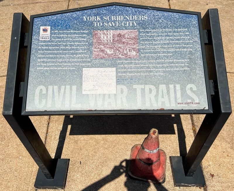 York surrenders to save city Marker image. Click for full size.