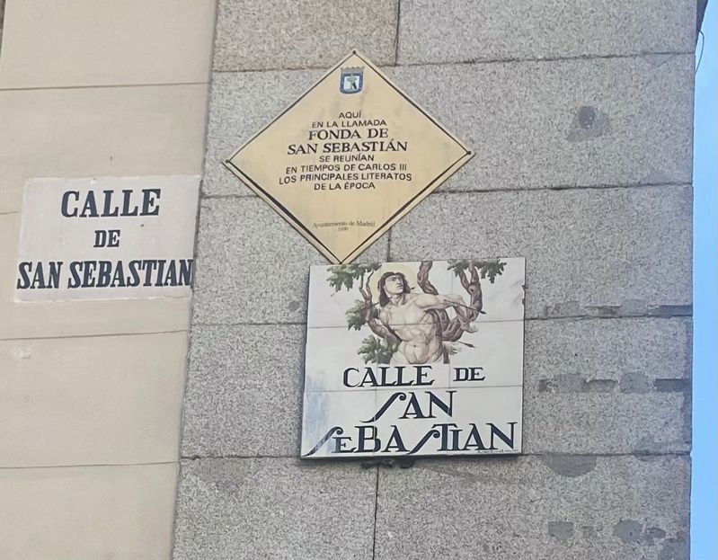 Fonda de San Sebasti�n / San Sebastian Inn Marker image. Click for full size.