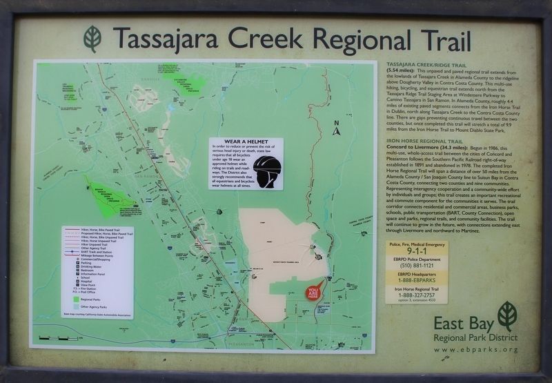 Iron Horse Regional Trail Marker. Click for full size. Iron Horse Regional Trail Marker image. Click for full size.