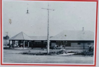 Marker detail: "New" Michigan Central Depot, 1910 image. Click for full size.