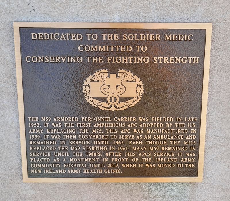 Dedicated to the Soldier Medic Marker image. Click for full size.