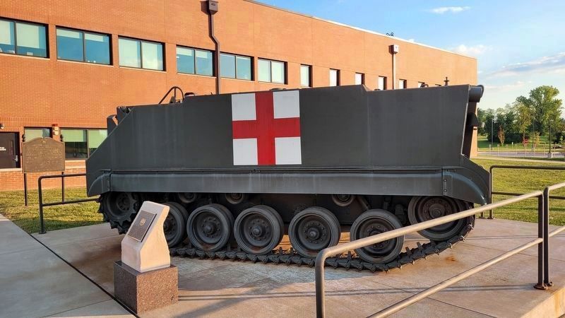 The Dedicated to the Soldier Medic Marker and the M59 APC Ambulance image. Click for full size.