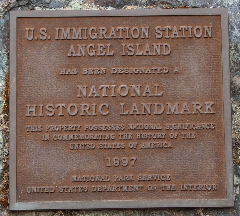 Angel Island Immigration Station Marker image. Click for full size.