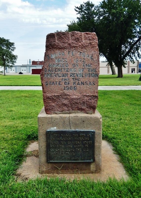Santa Fe Trail Marker. Click for full size. Santa Fe Trail Marker image. Click for full size.