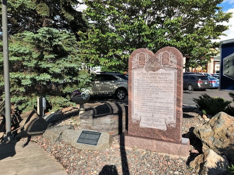 Duluth's Ten Commandments Monument & Marker image. Click for full size.