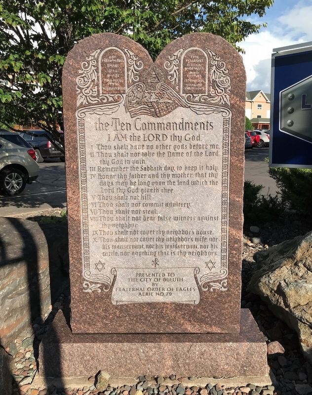 Duluth's Ten Commandments Monument image. Click for full size.