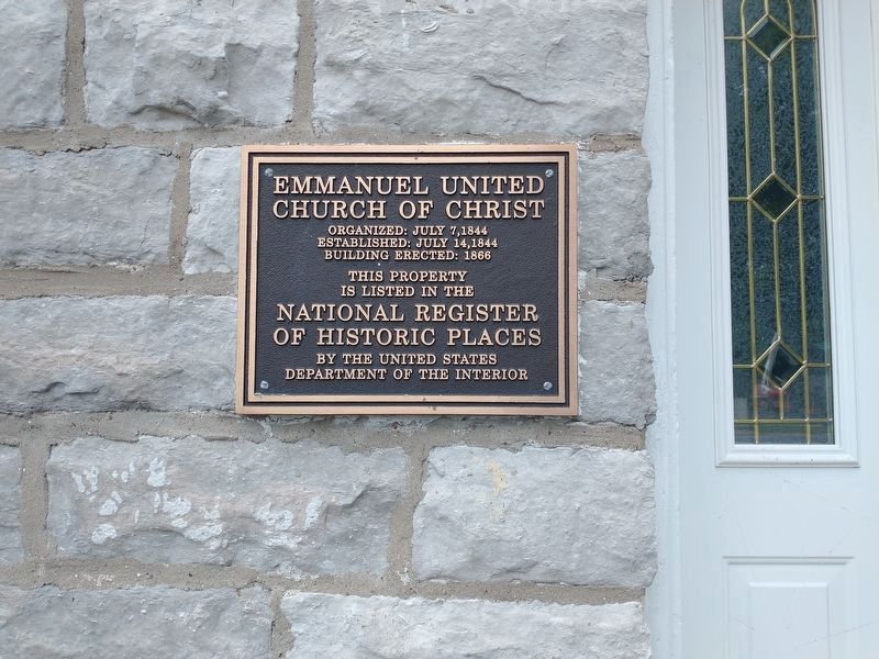 Emmanuel United Church Of Christ Marker image. Click for full size.