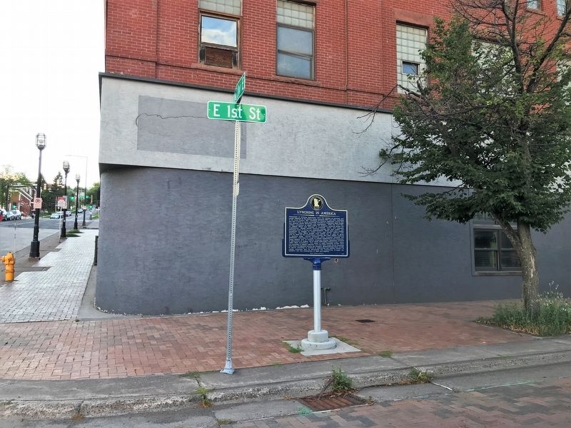 Lynching in America / Lynching in Duluth Marker image. Click for full size.