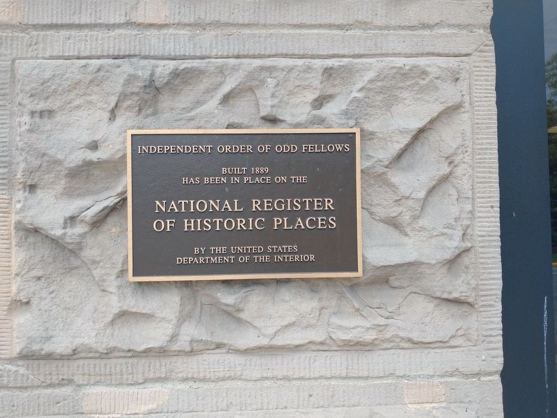The Odd Fellows Building National Register Plaque image. Click for full size.