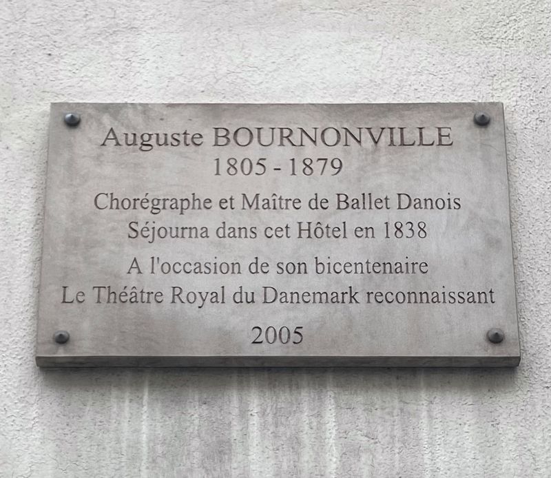 Auguste Bournonville Marker image. Click for full size.