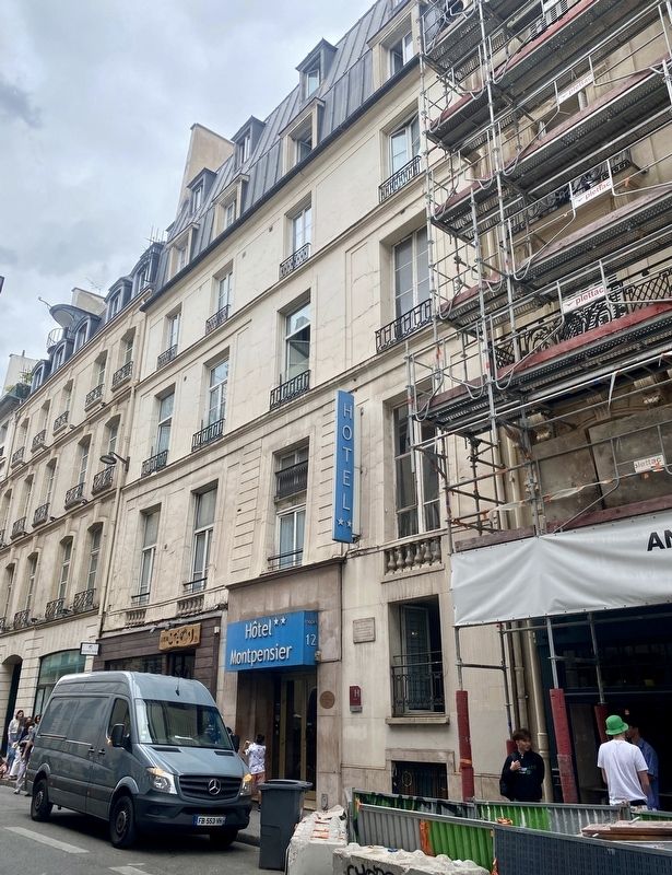 Auguste Bournonville (1805-1879) Marker - wide view image. Click for full size.