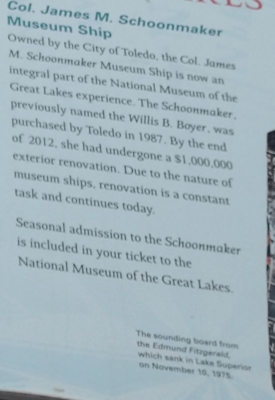 Welcome To The National Museum Of The Great Lakes Marker image. Click for full size.