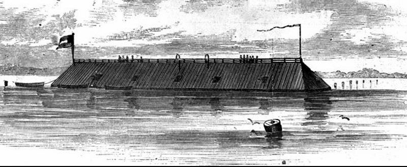 CSS <i>Georgia</i>: The "Ladies' Gunboat" image. Click for full size.