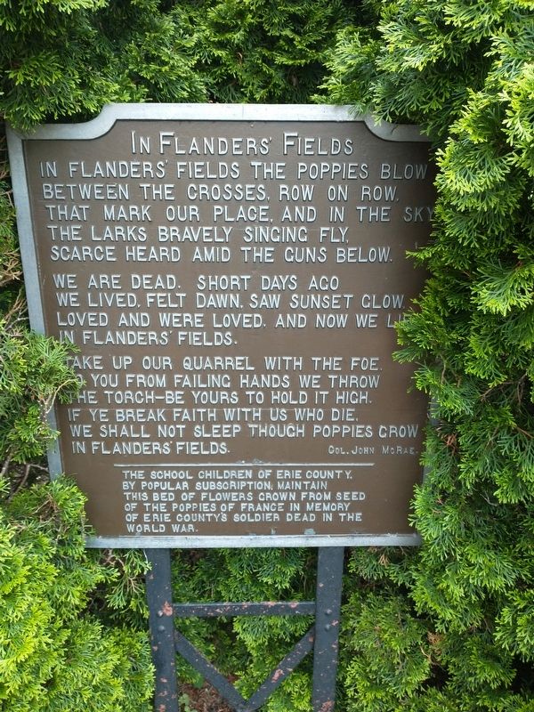 In Flanders' Fields Marker image. Click for full size.