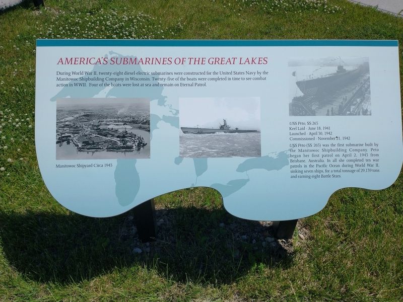 America's Submarines Of The Great Lakes Marker image. Click for full size.