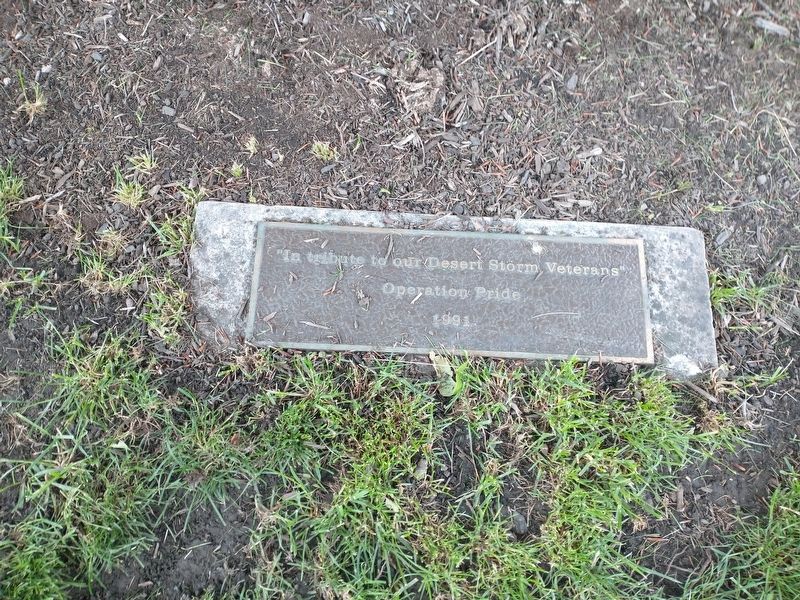 Desert Storm Memorial Tree Marker. Click for full size. Desert Storm Memorial Tree Marker image. Click for full size.
