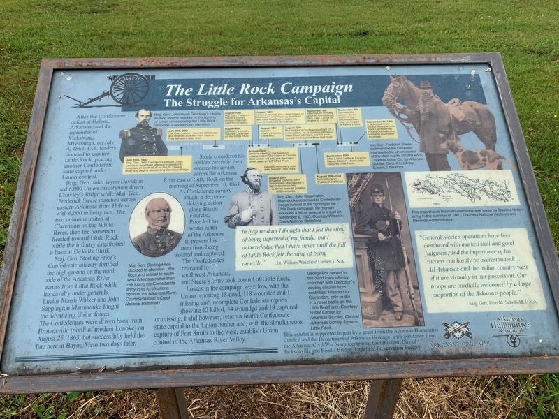 The Little Rock Campaign Marker image. Click for full size.