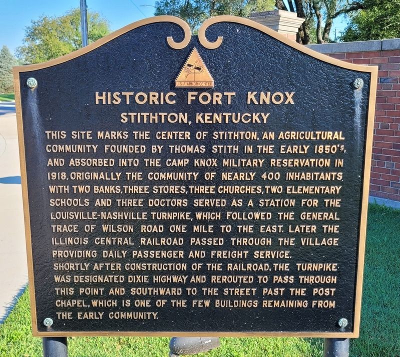 Stithton, Kentucky Marker image. Click for full size.